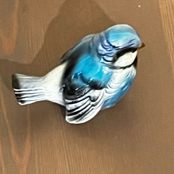 2 Vintage Goebel Porcelain Birds W Germany Blue Jay CV74 Yellow Chick 32 016-05 - Picture 4 of 14